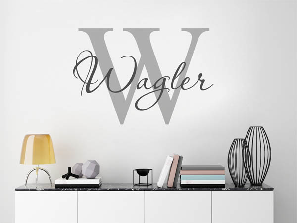 Wandtattoo Wagler Nachname