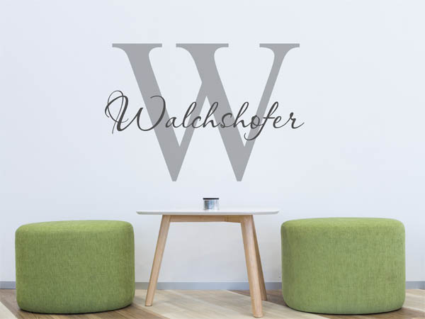 Wandtattoo Walchshofer Nachname