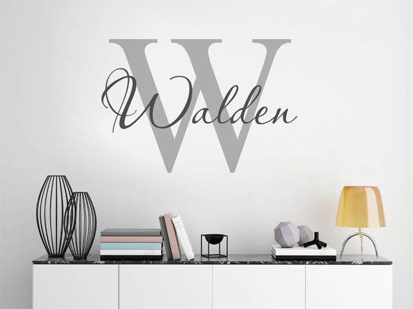 Wandtattoo Walden Nachname