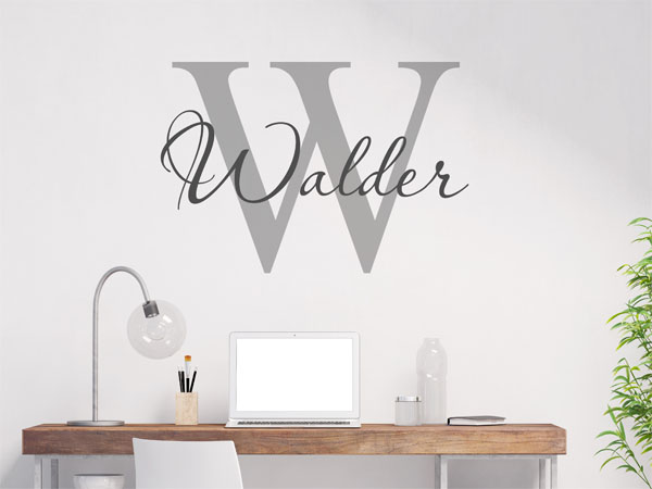 Wandtattoo Walder Nachname