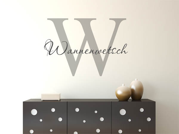 Wandtattoo Wannenwetsch Nachname