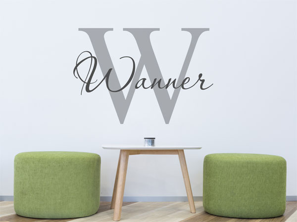 Wandtattoo Wanner Nachname