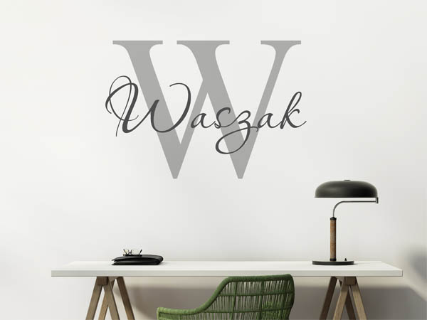 Wandtattoo Waszak Nachname