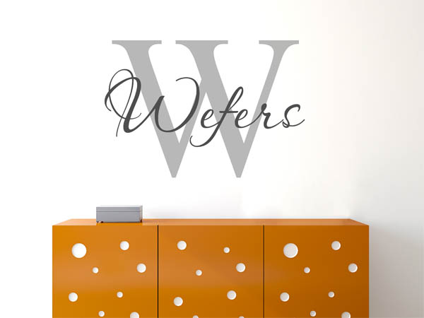 Wandtattoo Wefers Nachname