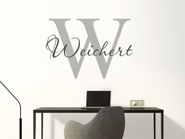 Wandtattoo Weichert Nachname