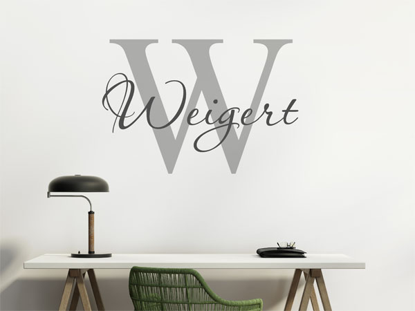 Wandtattoo Weigert Nachname
