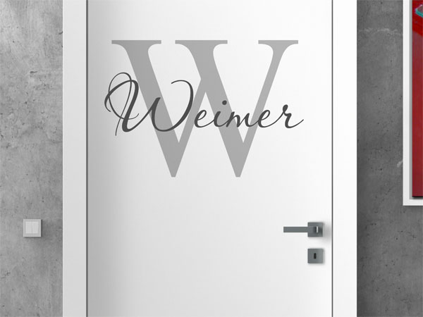 Wandtattoo Weimer Nachname