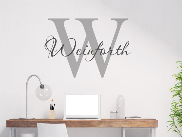 Wandtattoo Weinforth Nachname