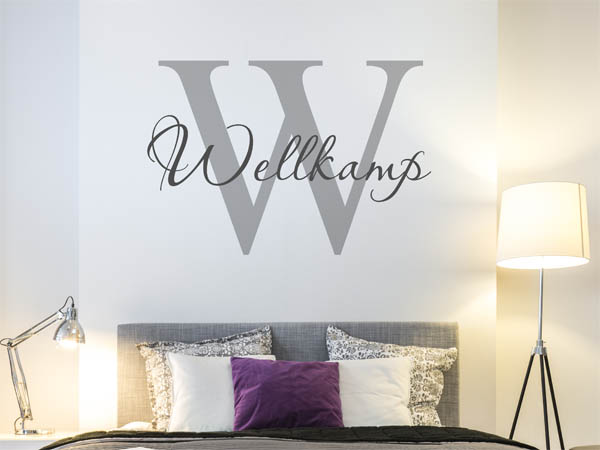 Wandtattoo Wellkamp Nachname