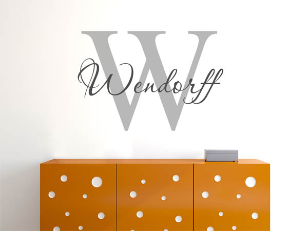 Wandtattoo Wendorff Nachname