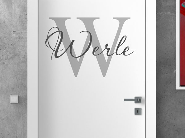 Wandtattoo Werle Nachname