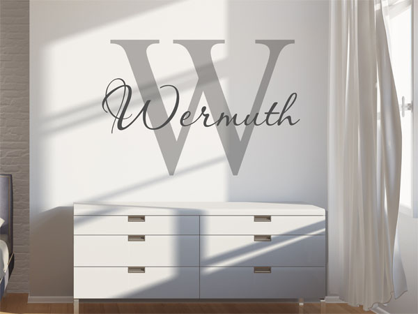 Wandtattoo Wermuth Nachname