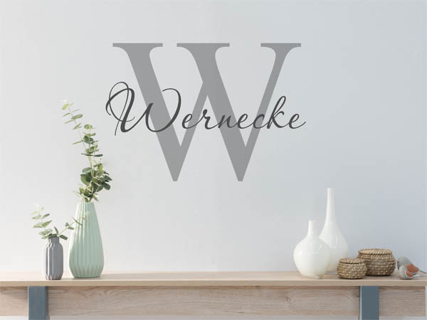 Wandtattoo Wernecke Nachname
