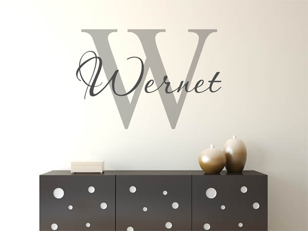Wandtattoo Wernet Nachname