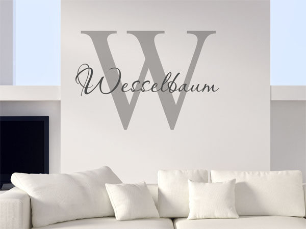 Wandtattoo Wesselbaum Nachname
