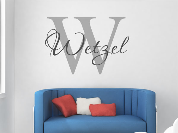 Wandtattoo Wetzel Nachname