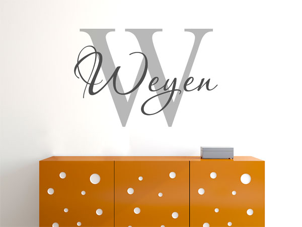 Wandtattoo Weyen Nachname