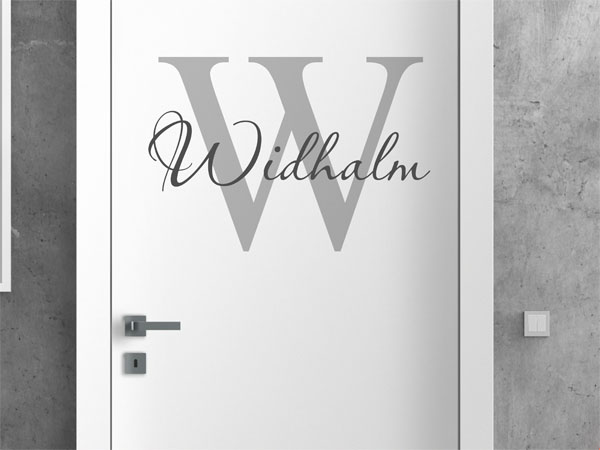 Wandtattoo Widhalm Nachname