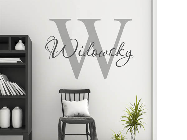 Wandtattoo Widowsky Nachname
