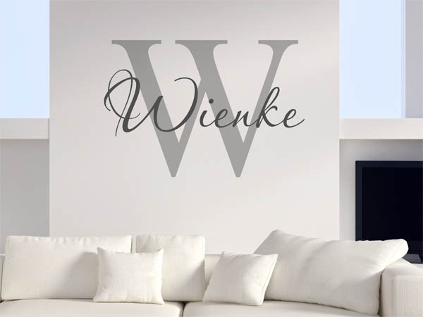 Wandtattoo Wienke Nachname