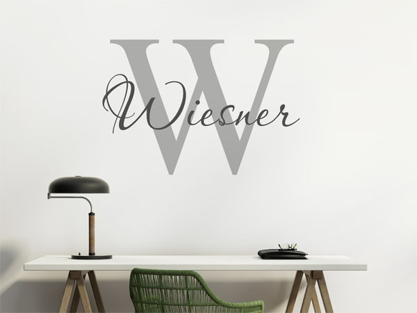 Wandtattoo Wiesner Nachname