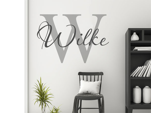 Wandtattoo Wilke Nachname