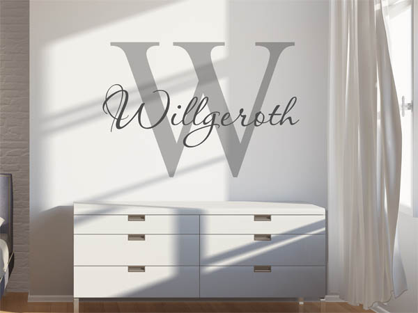 Wandtattoo Willgeroth Nachname