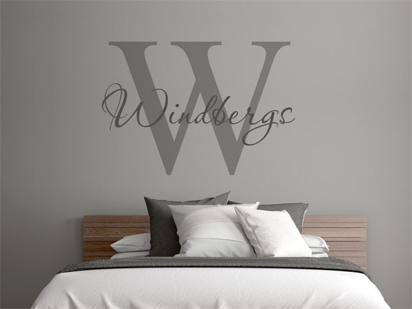 Wandtattoo Windbergs Nachname