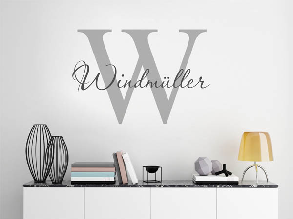 Wandtattoo Windmüller Nachname