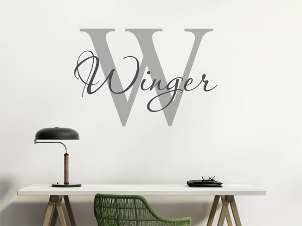 Wandtattoo Winger Nachname