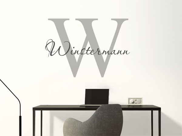 Wandtattoo Winstermann Nachname