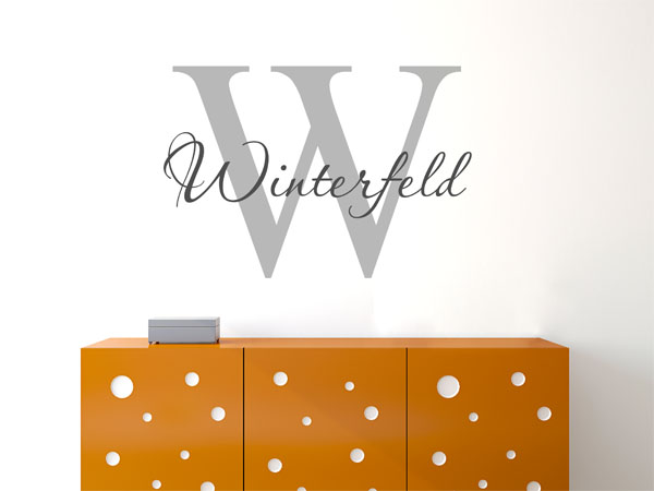 Wandtattoo Winterfeld Nachname