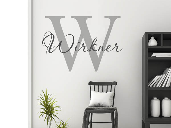 Wandtattoo Wirkner Nachname