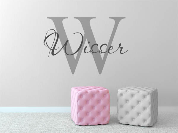 Wandtattoo Wisser Nachname