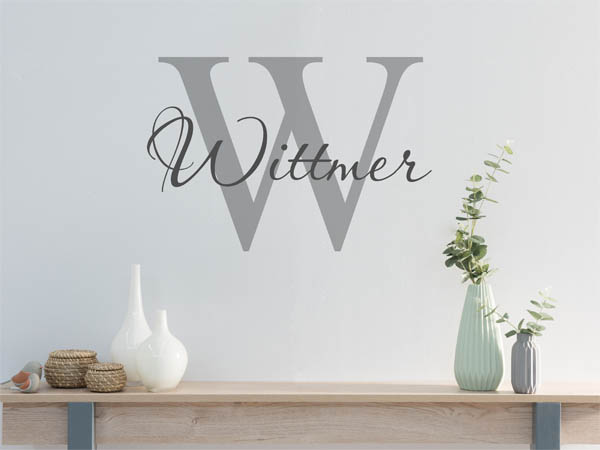 Wandtattoo Wittmer Nachname