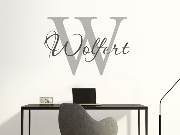 Wandtattoo Wolfert Nachname