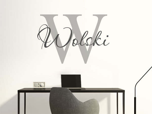 Wandtattoo Wolski Nachname