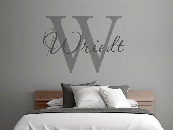 Wandtattoo Wriedt Nachname
