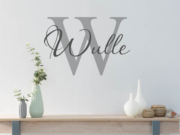 Wandtattoo Wulle Nachname