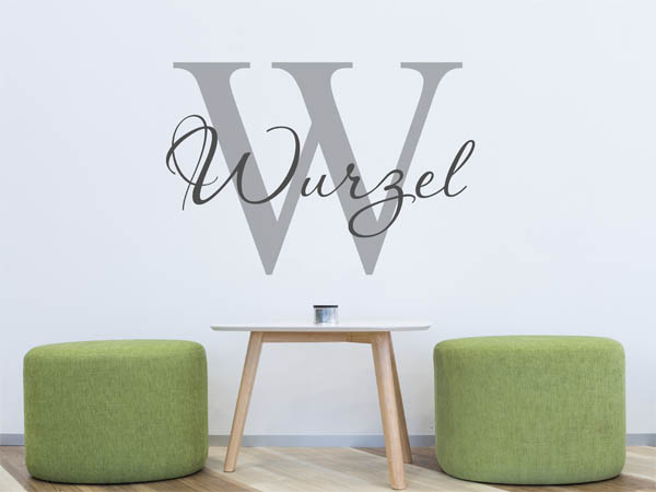 Wandtattoo Wurzel Nachname