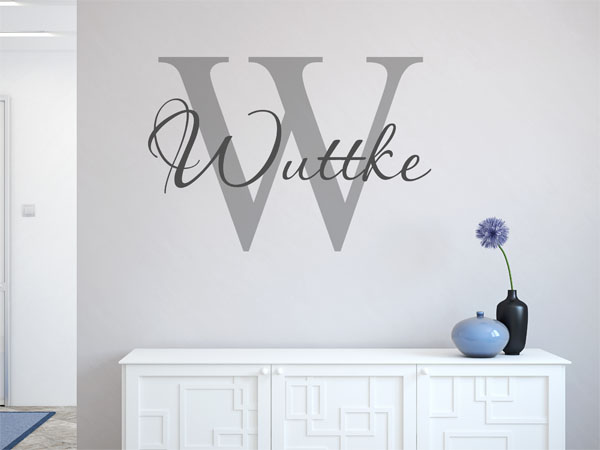 Wandtattoo Wuttke Nachname