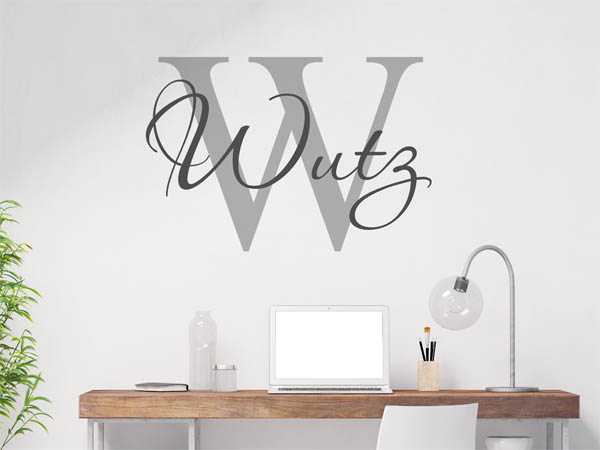 Wandtattoo Wutz Nachname