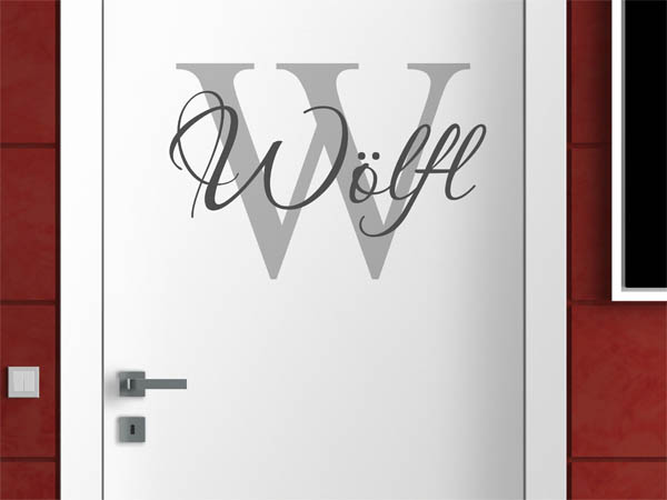Wandtattoo Wölfl Nachname