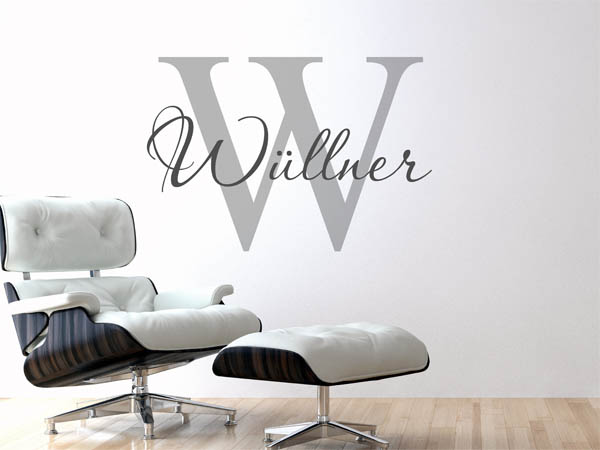 Wandtattoo Wüllner Nachname