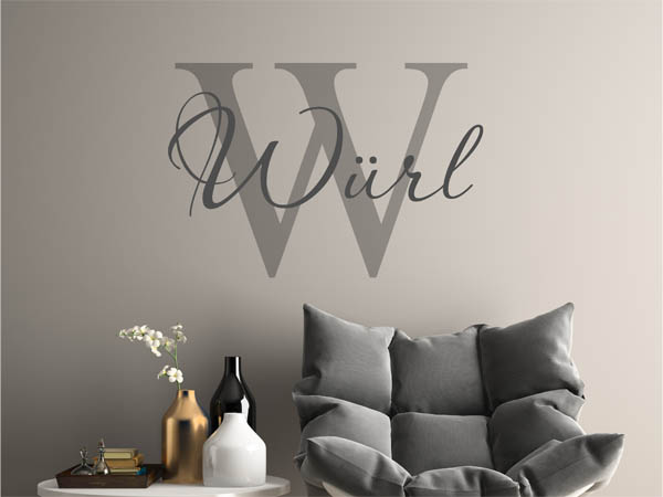 Wandtattoo Würl Nachname