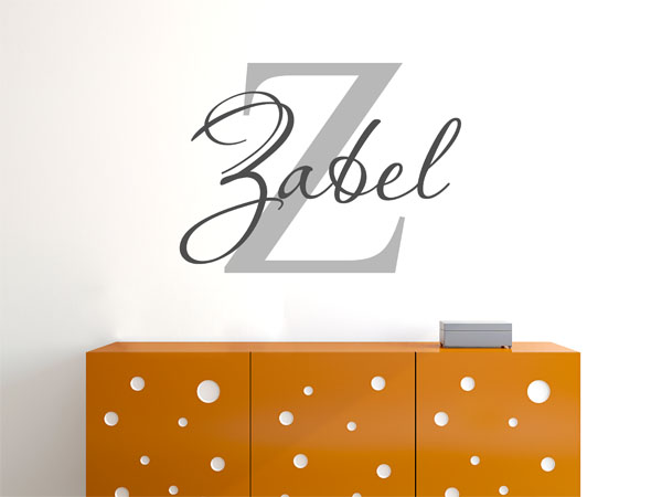 Wandtattoo Zabel Nachname