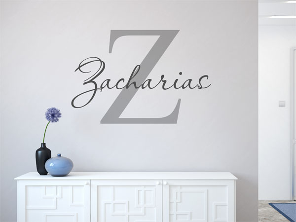 Wandtattoo Zacharias Nachname