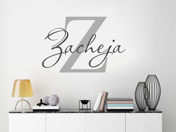 Wandtattoo Zacheja Nachname