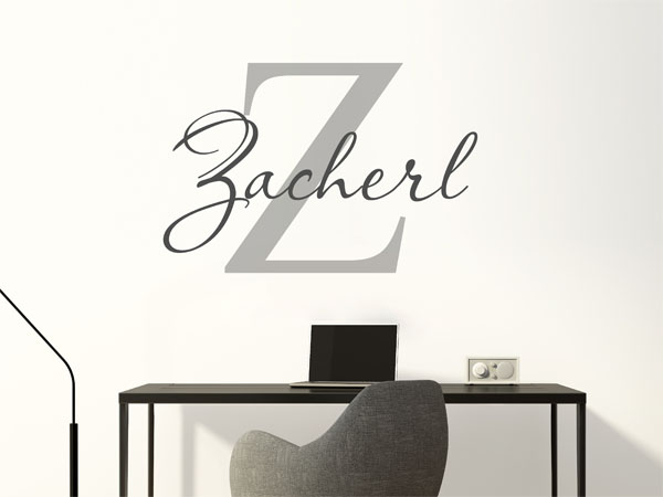 Wandtattoo Zacherl Nachname