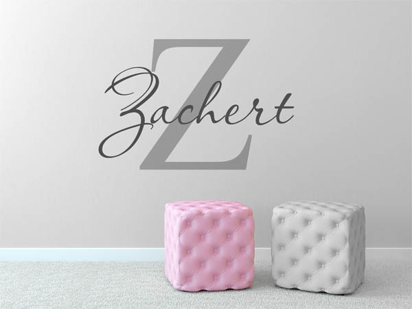 Wandtattoo Zachert Nachname